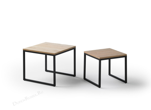 Комплект из двух квадратных столиков CT-907 Дуб. Фото №7