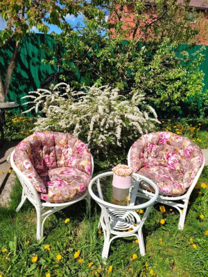 Подушка на кресло "Багама" авторская (с рисунком) фото Подушка на кресло "Багама" авторская (с рисунком). Фото №2