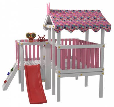 Комплекс игровой ДК8Р, розовый, серый. Фото №3