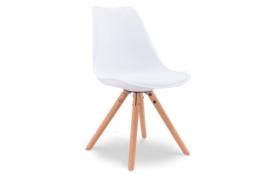 Стул PW072Y белый/бук. Фото