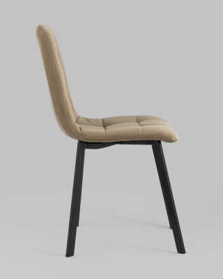 Стул Oliver Square велюр капучино фото Стул Oliver Square велюр капучино. Фото №4