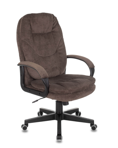 Кресло руководителя Бюрократ CH-868N Fabric коричневый Light-10 крестовина пластик. Фото №2