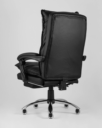 Кресло руководителя TopChairs Alpha черное. Фото №7
