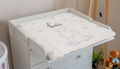 Матрас пеленальный Polini kids Бегемотик, серый. Фото №9