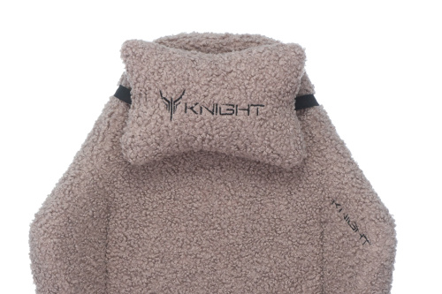 Кресло игровое Knight T1 серый экомех с подголов. крестовина металл. Фото №8