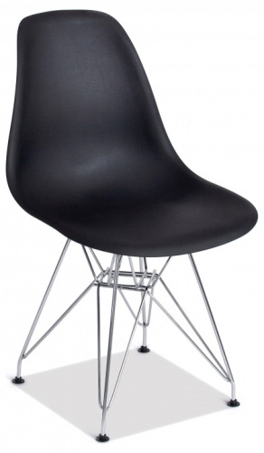 Стул Secret De Maison CINDY IRON CHAIR (EAMES) (mod. 002) металл, пластик, 51x46x82,5, черный (поставляется по 4 шт). Фото №1