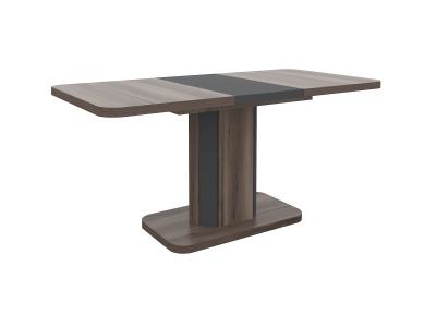 Стол раскладной А56 120/160x80 см вяз каменный/графит. Фото №2