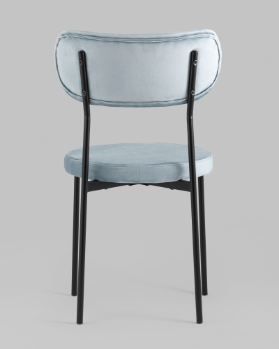 Стул Барбара велюр серо-голубой фото Стул Барбара велюр серо-голубой. Фото №6