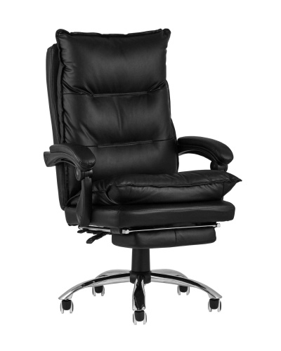 Кресло руководителя TopChairs Alpha черное. Фото №1