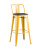 Стул барный TOLIX WOOD со спинкой желтый фото Стул барный TOLIX WOOD со спинкой желтый. Фото №1
