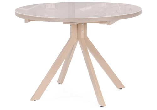 Стол деревянный Веллор 100(135)х100х78 капучино. Фото №1