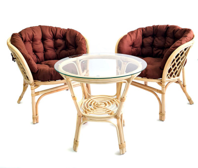 Комплект Багама дуэт с коричневыми подушками фото Комплект Багама дуэт с коричневыми подушками. Фото №2