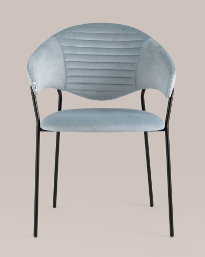 Стул Алексис велюр пыльно-голубой. Фото №5