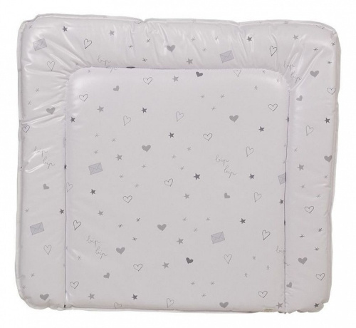 Матрас пеленальный Polini kids French Teddy, белый. Фото №1