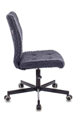 Кресло Бюрократ CH-330M синий экомех крестовина металл черный. Фото