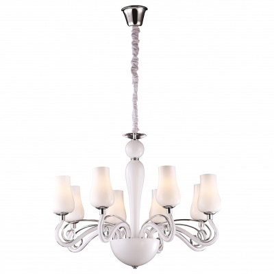 Подвесная люстра Arte Lamp Biancaneve A8110LM-8WH фото Подвесная люстра Arte Lamp Biancaneve A8110LM-8WH. Фото №2