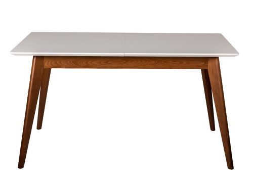 Стол Лунд раскладной 140-180 ОРЕХ-Белый. Фото №5