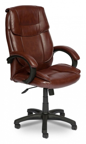 Кресло OREON кож/зам, коричневый/коричневый перфорированный, 2 TONE/2 TONE /06 (id:  ). Фото №1
