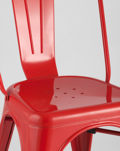 Стул TOLIX красный глянцевый. Фото №9