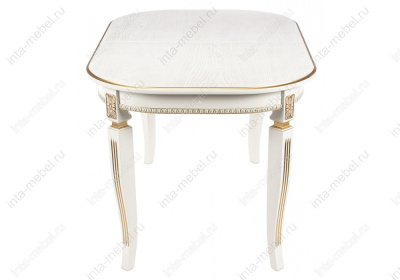 Стол деревянный Romeo молочный / патина золото фото Стол деревянный Romeo молочный / патина золото. Фото №4