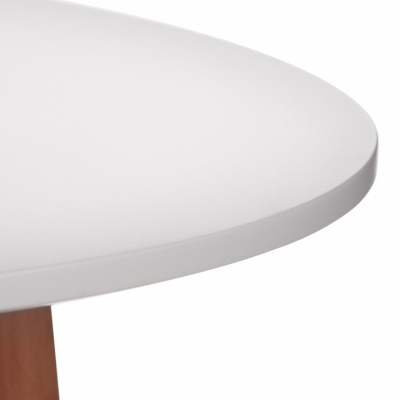 Стол MARS (mod. T1004) МДФ/дерево, 80 х 80 х 75 см , White (Белый) / Natural (натуральный) фото Стол MARS (mod. T1004) МДФ/дерево, 80 х 80 х 75 см , White (Белый) / Natural (натуральный). Фото №2