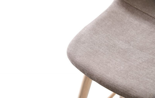 Стул полубарный 350S бежевый/дерево. Фото №4