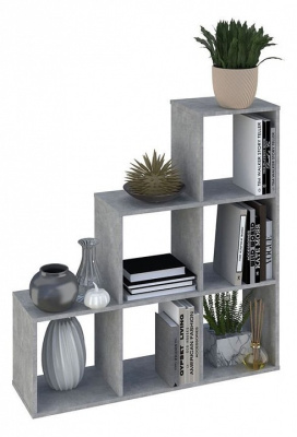 Стеллаж Polini Home Smart, серый. Фото №4