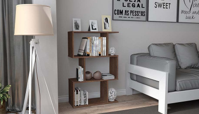 Стеллаж Polini Home Smart, коричневый фото Стеллаж Polini Home Smart, коричневый. Фото №5