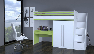 Стол письменный Polini Kids City, зеленый фото Стол письменный Polini Kids City, зеленый. Фото №4