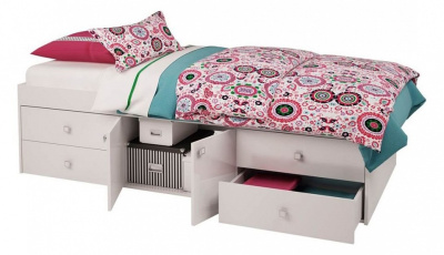 Кровать Polini kids Simple 3100 Н, белый фото Кровать Polini kids Simple 3100 Н, белый. Фото №4