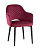 Стул Венера диамант велюр бордовый