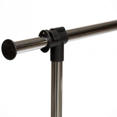 Вешалка NY-3294 металл, 84-135*44*100-165см, хром/черный. Фото