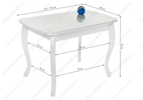 Стол деревянный Бриллиант белый. Фото №6