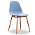 Стул DC350 голубой/дерево