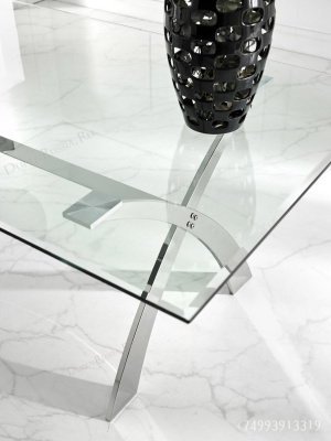 Обеденный стол DUPEN DT-18 Прозрачный. Фото