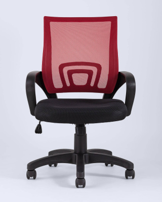 Кресло офисное TopChairs Simple красное фото Кресло офисное TopChairs Simple красное. Фото №5