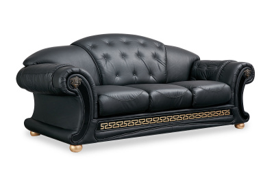 Диван Versace 3-х местный черный. Фото