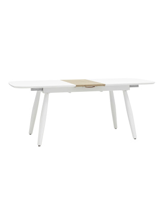 Стол обеденный Чикаго раскладной 160-200*90 белый фото Стол обеденный Чикаго раскладной 160-200*90 белый. Фото №2