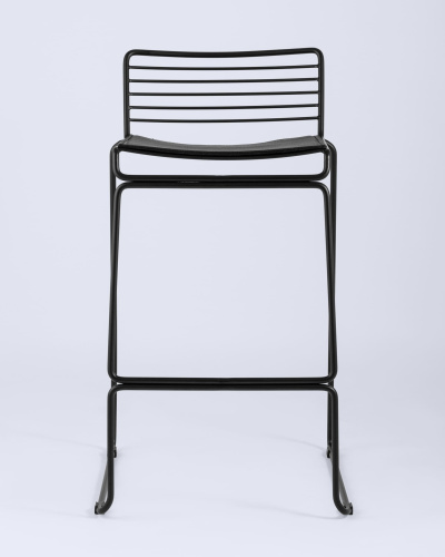 Стул полубарный Danny черный с черной подушкой. Фото №5