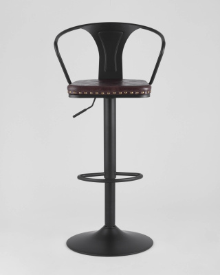 Стул барный TOLIX ARMS SOFT черный матовый. Фото №4