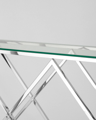 Консоль ИНСИГНИЯ 115*30 серебро фото Консоль ИНСИГНИЯ 115*30 серебро. Фото №5