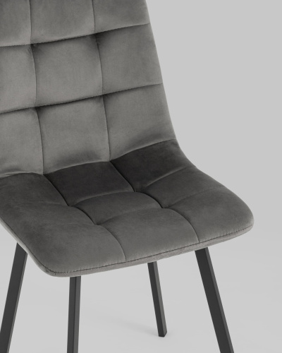 Стул Chilly велюр антрацитовый. Фото №9
