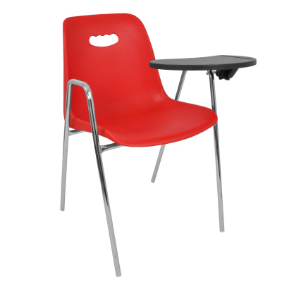 Стул Venezia-4 высокие ножки с подлокотниками + столик TLT каркас хром. Фото №4