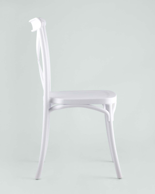 Стул Кроссбэк пластиковый белый фото Стул Кроссбэк пластиковый белый. Фото №5