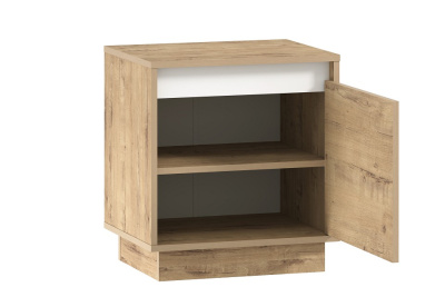 Тумба НМ 040.09 Virginia Белый Скандинавский/Дуб Бунратти. Фото