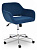 Кресло MODENA хром флок , синий, 32