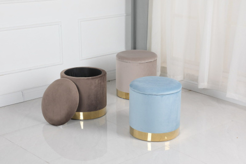 Пуф FS-006-40 темно бежевый. Фото №8