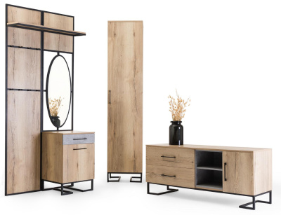 Полка для прихожей Loft Дуб Табак фото Полка для прихожей Loft Дуб Табак. Фото №4