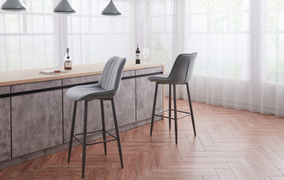 Стул барный CG1953B серый UF910-03 фото Стул барный CG1953B серый UF910-03. Фото №2