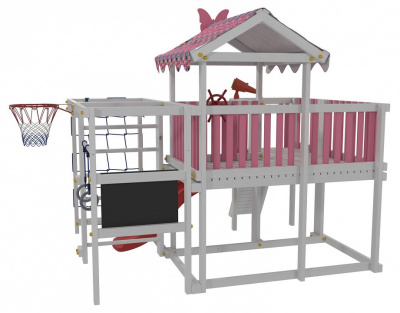 Комплекс игровой ДК3Р, розовый, серый. Фото